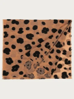 Fil Coupé Schal mit Leo-Design