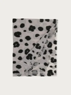 Fil Coupé Schal mit Leo-Design
