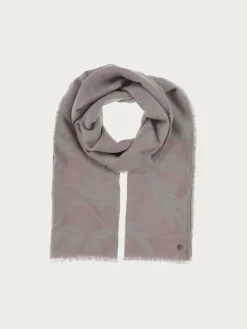 Fil Coupé Stola mit Ranken-Muster