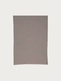 Fil Coupé Stola mit Ranken-Muster