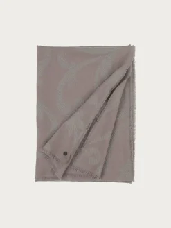 Fil Coupé Stola mit Ranken-Muster