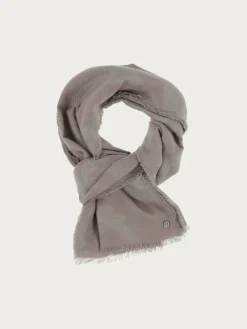 Fil Coupé Stola mit Ranken-Muster