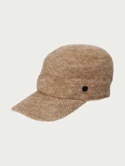 Gestrickte Basecap in Wollmischung