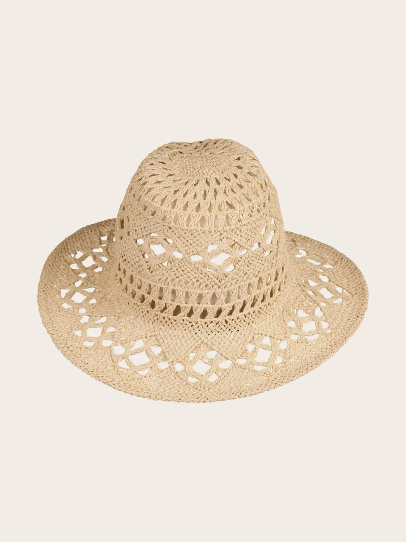 Leichter Loevenich Papier-Fedora mit Boho-Muster