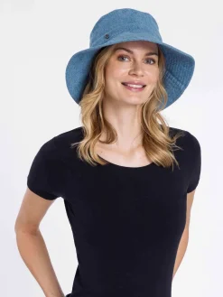Loevenich Denim Bucket Hat aus Baumwollmaterial