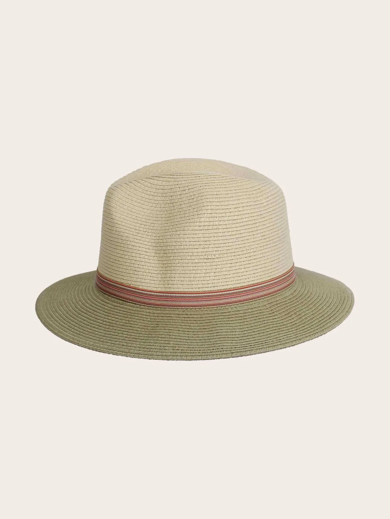 Loevenich Fedora aus Papier mit andersfarbiger Krempe