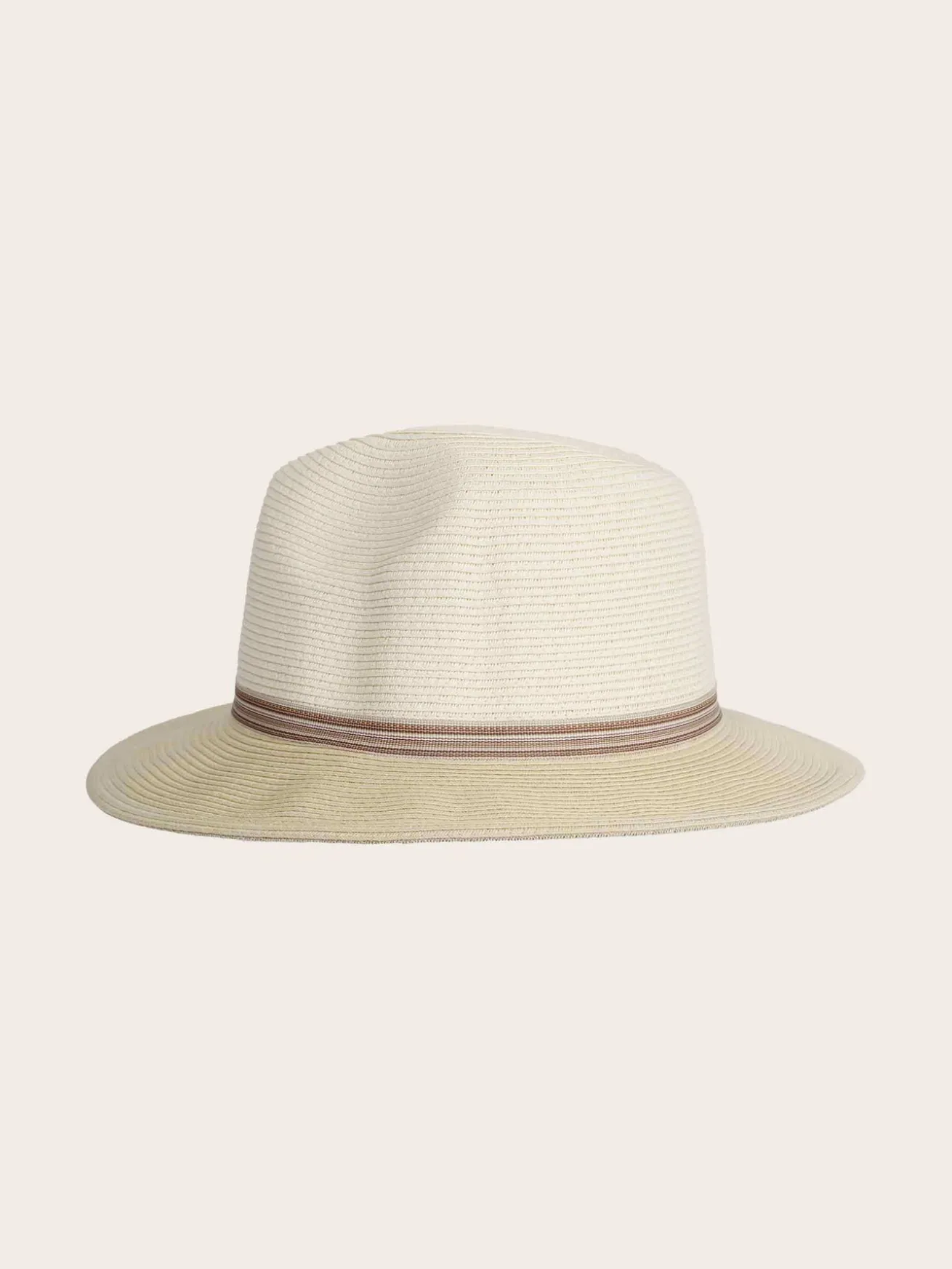 Loevenich Fedora aus Papier mit andersfarbiger Krempe