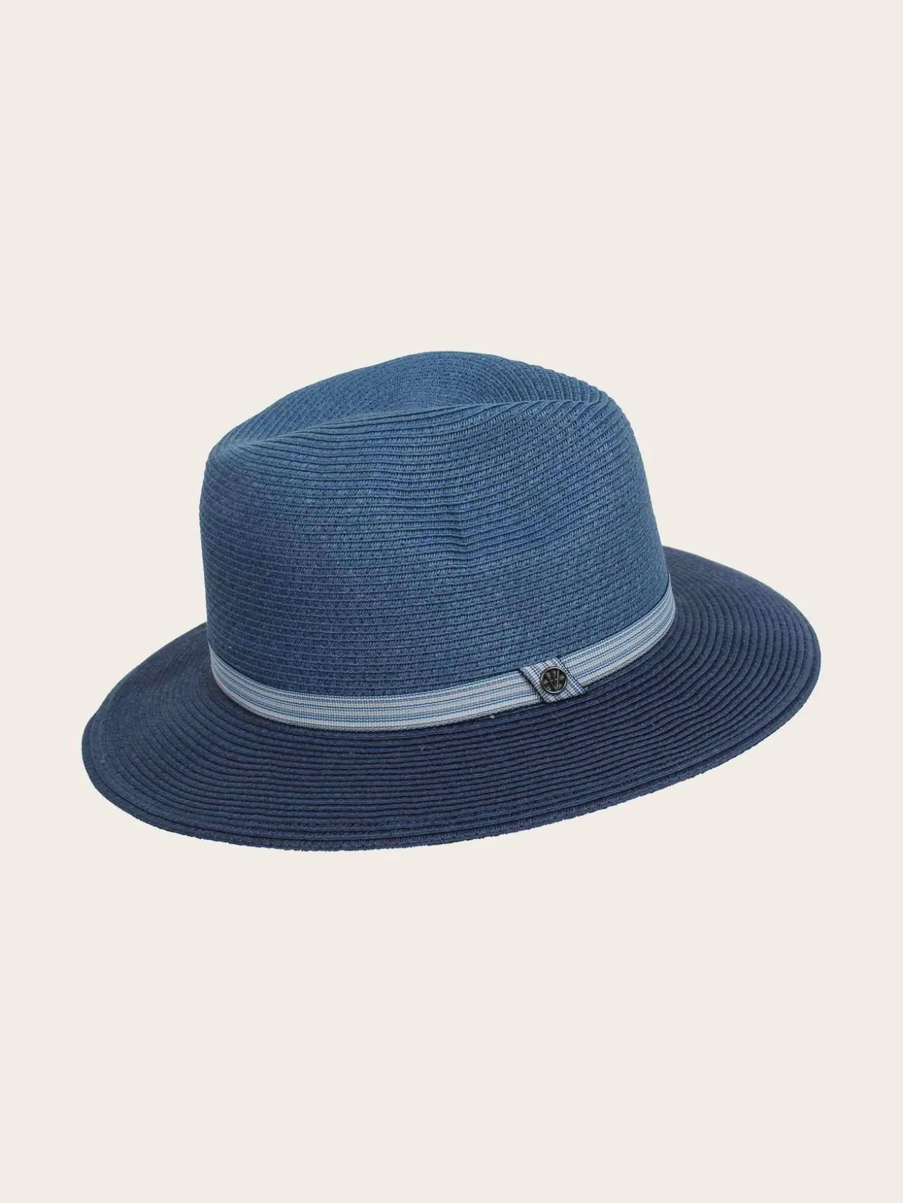 Loevenich Fedora aus Papier mit andersfarbiger Krempe