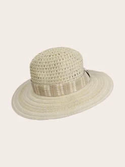 Loevenich Fedora mit Hutband aus Stroh