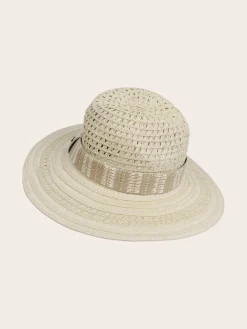 Loevenich Fedora mit Hutband aus Stroh