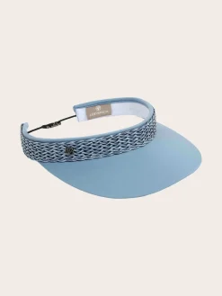 Loevenich Visor aus Baumwolle mit geflochtenem Kunstlederband