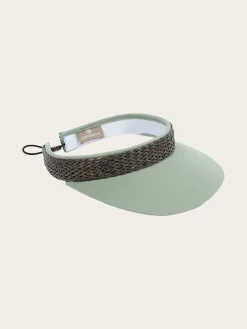 Loevenich Visor aus Baumwolle mit geflochtenem Kunstlederband