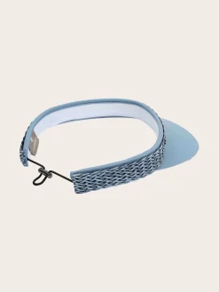 Loevenich Visor aus Baumwolle mit geflochtenem Kunstlederband