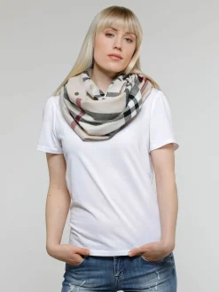 Loop mit FRAAS Plaid Karo - Made in Germany