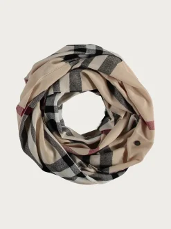Loop mit FRAAS Plaid Karo - Made in Germany