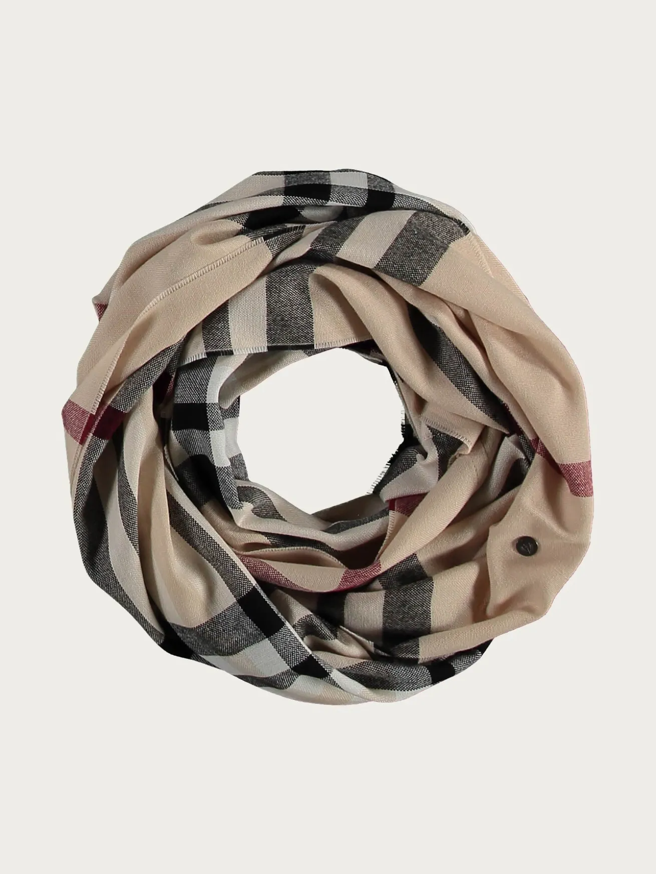 Loop mit FRAAS Plaid Karo - Made in Germany