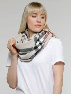 Loop mit FRAAS Plaid Karo - Made in Germany