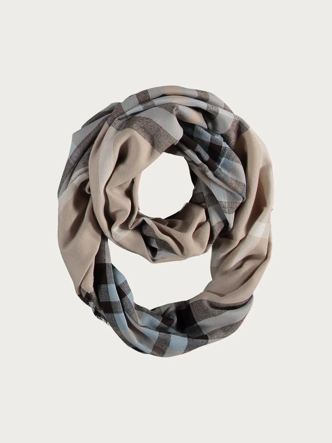 Loop mit FRAAS Plaid Karo - Made in Germany