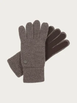 Melierte bugatti Strickhandschuhe in Wollmischung