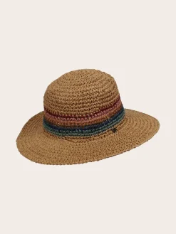 Modischer Loevenich Fedora mit buntem Streifenmuster