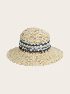 Modischer Loevenich Fedora mit buntem Streifenmuster