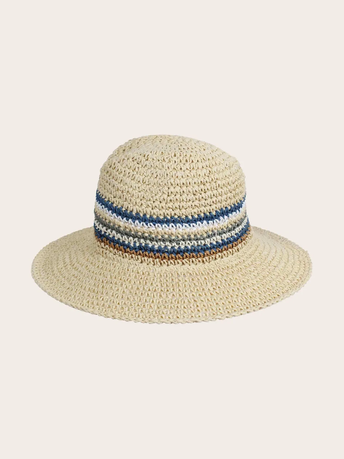 Modischer Loevenich Fedora mit buntem Streifenmuster