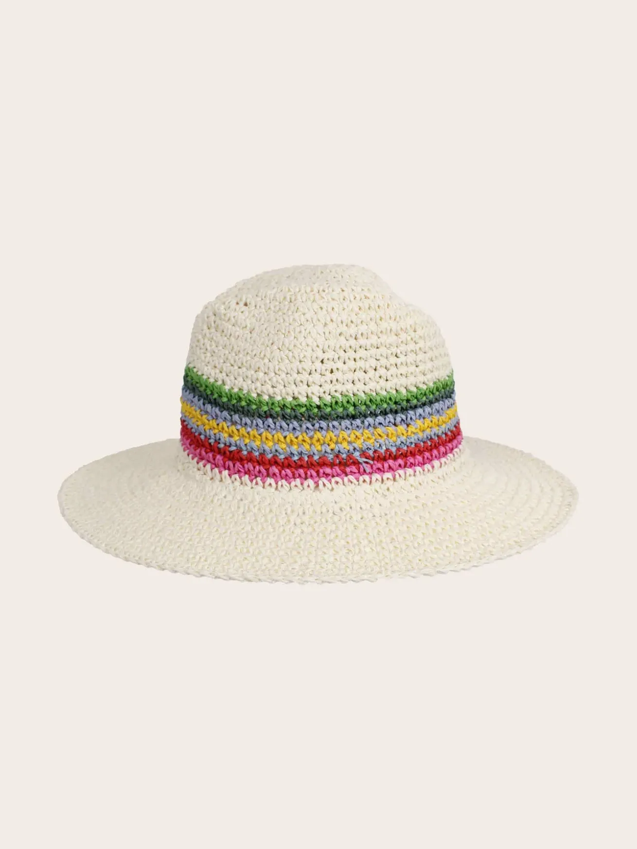Modischer Loevenich Fedora mit buntem Streifenmuster