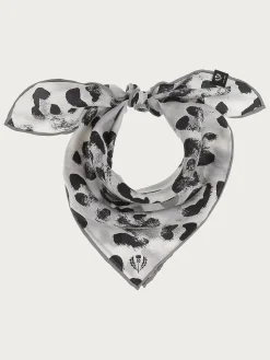 Nickituch aus reiner Seide mit Animal Print