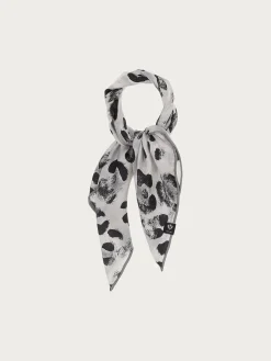 Nickituch aus reiner Seide mit Animal Print