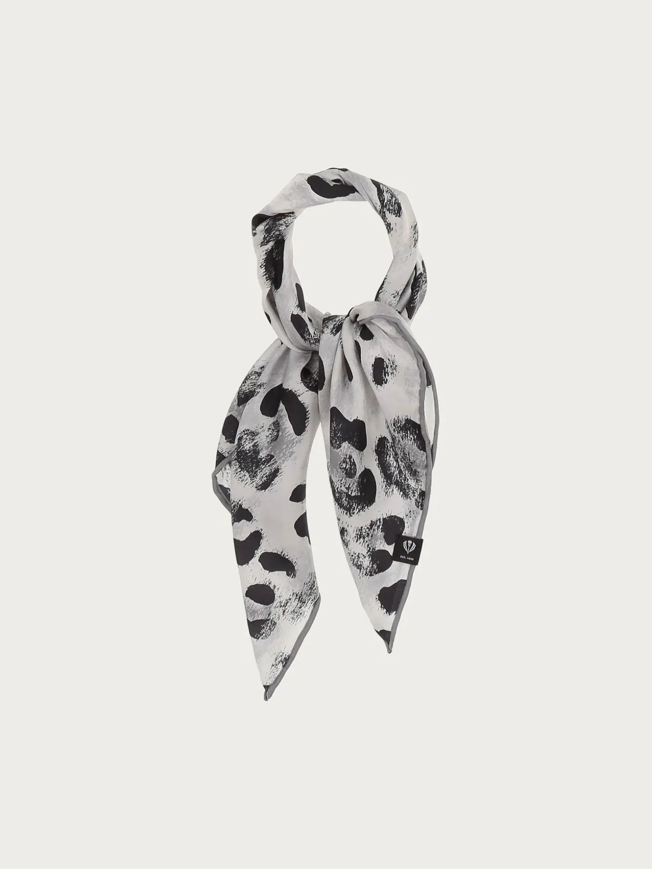 Nickituch aus reiner Seide mit Animal Print