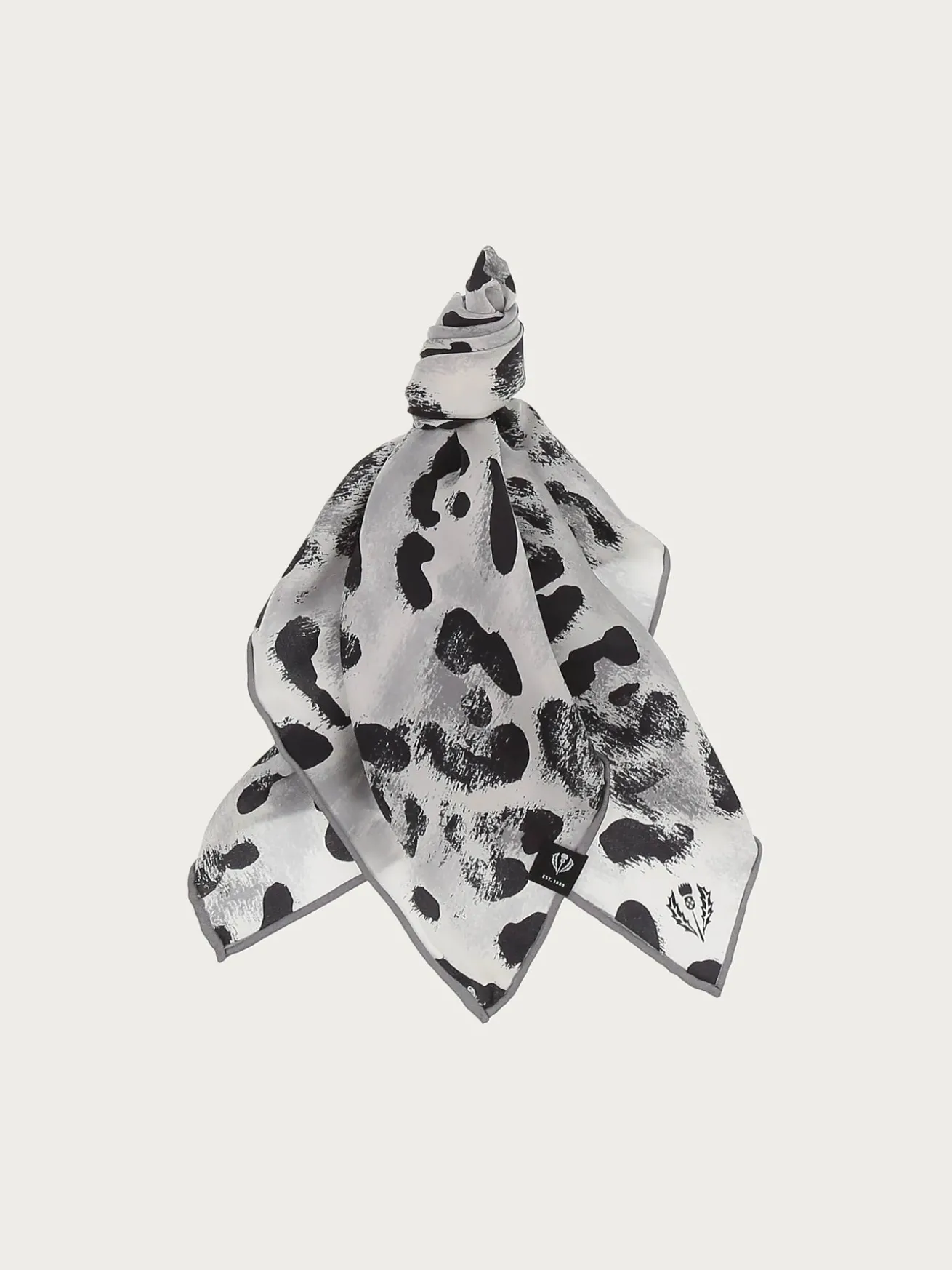 Nickituch aus reiner Seide mit Animal Print