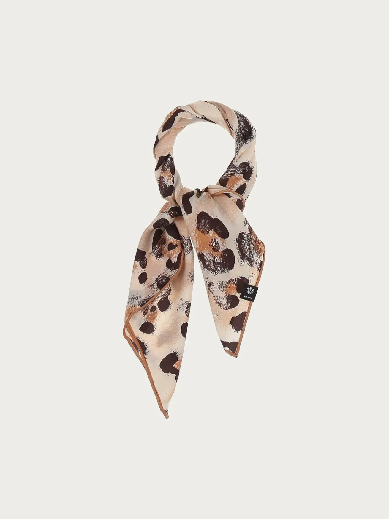 Nickituch aus reiner Seide mit Animal Print