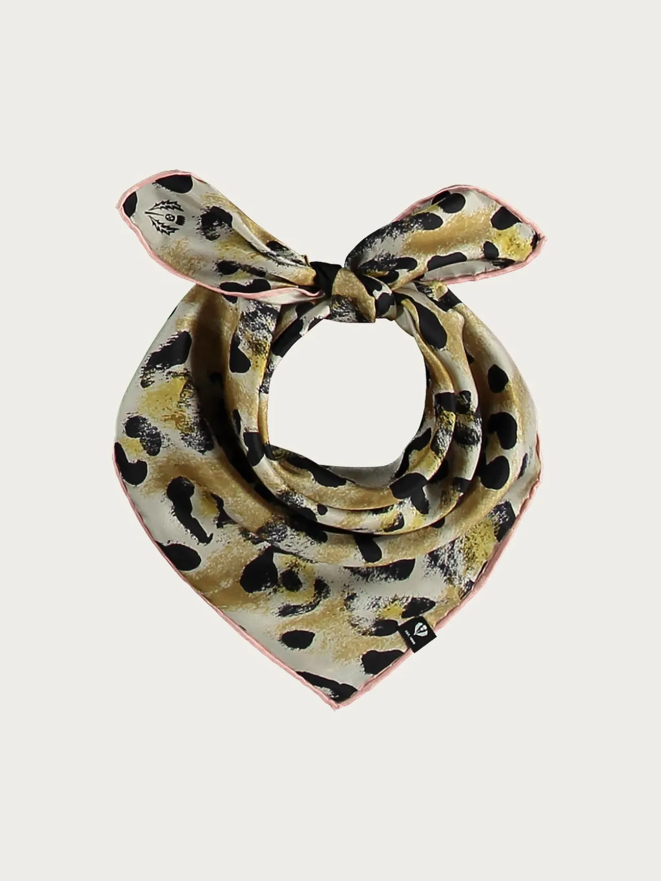 Nickituch aus reiner Seide mit Animal Print