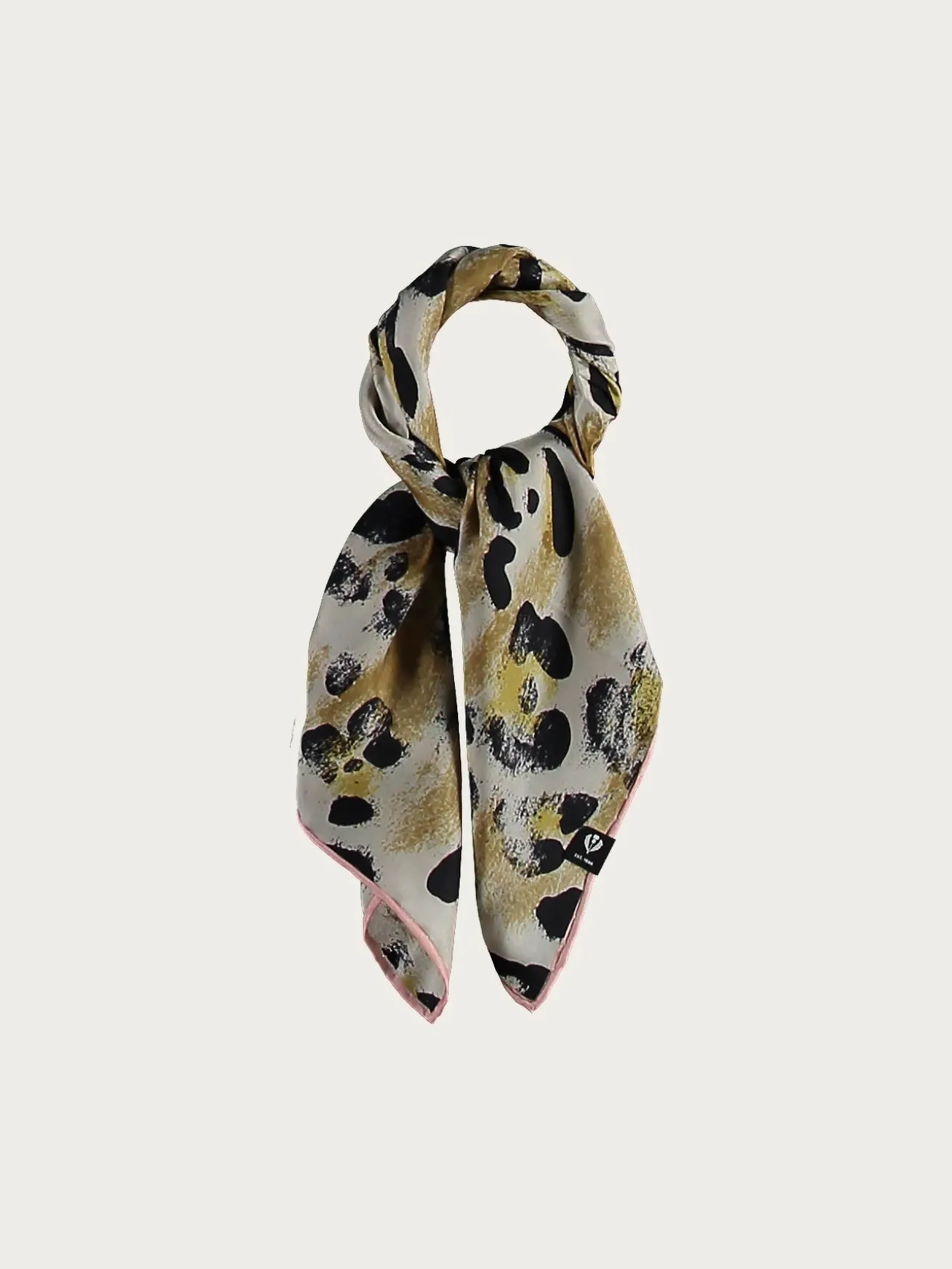 Nickituch aus reiner Seide mit Animal Print