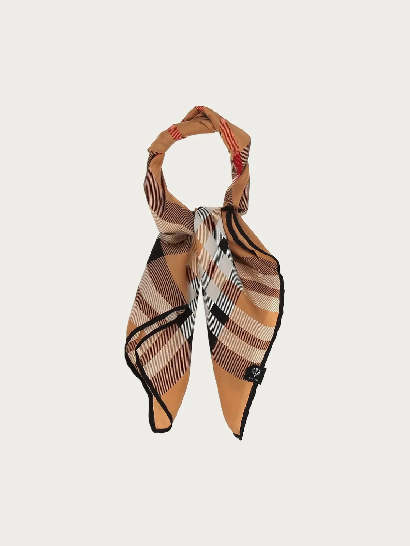 Nickituch mit FRAAS Plaid Karo aus reiner Seide