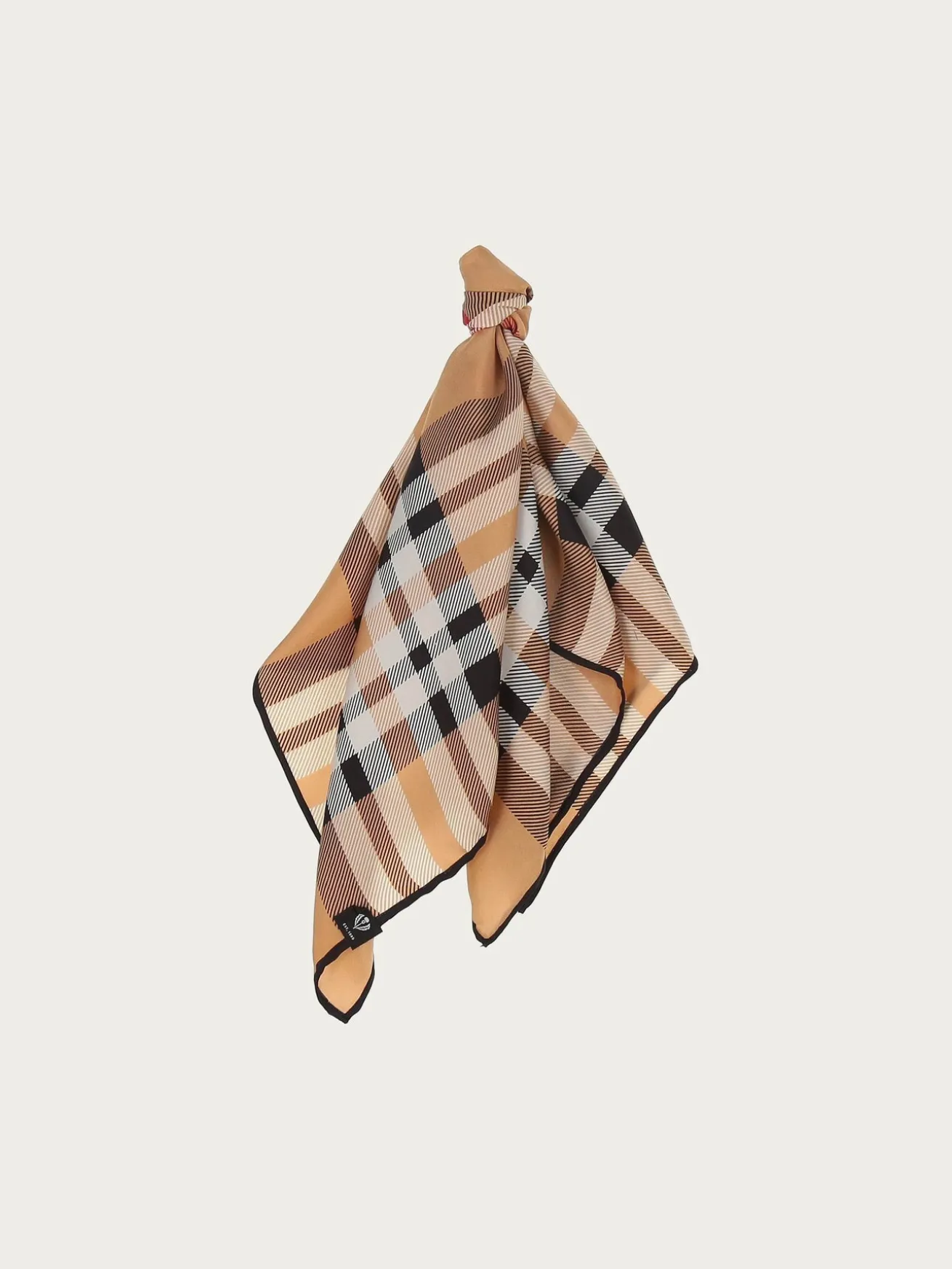 Nickituch mit FRAAS Plaid Karo aus reiner Seide