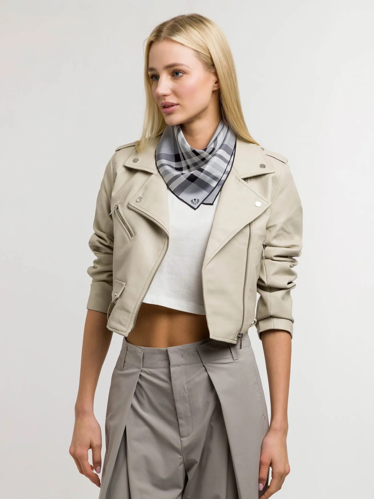 Nickituch mit FRAAS Plaid Karo aus reiner Seide