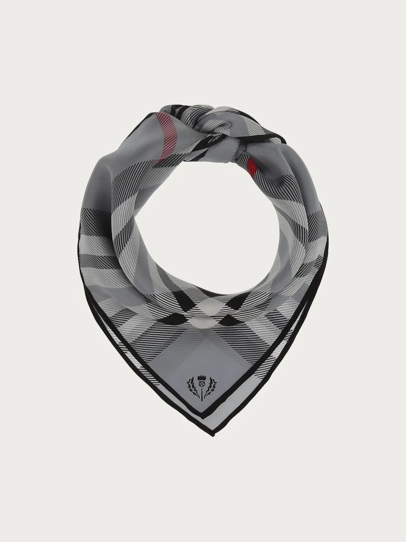 Nickituch mit FRAAS Plaid Karo aus reiner Seide