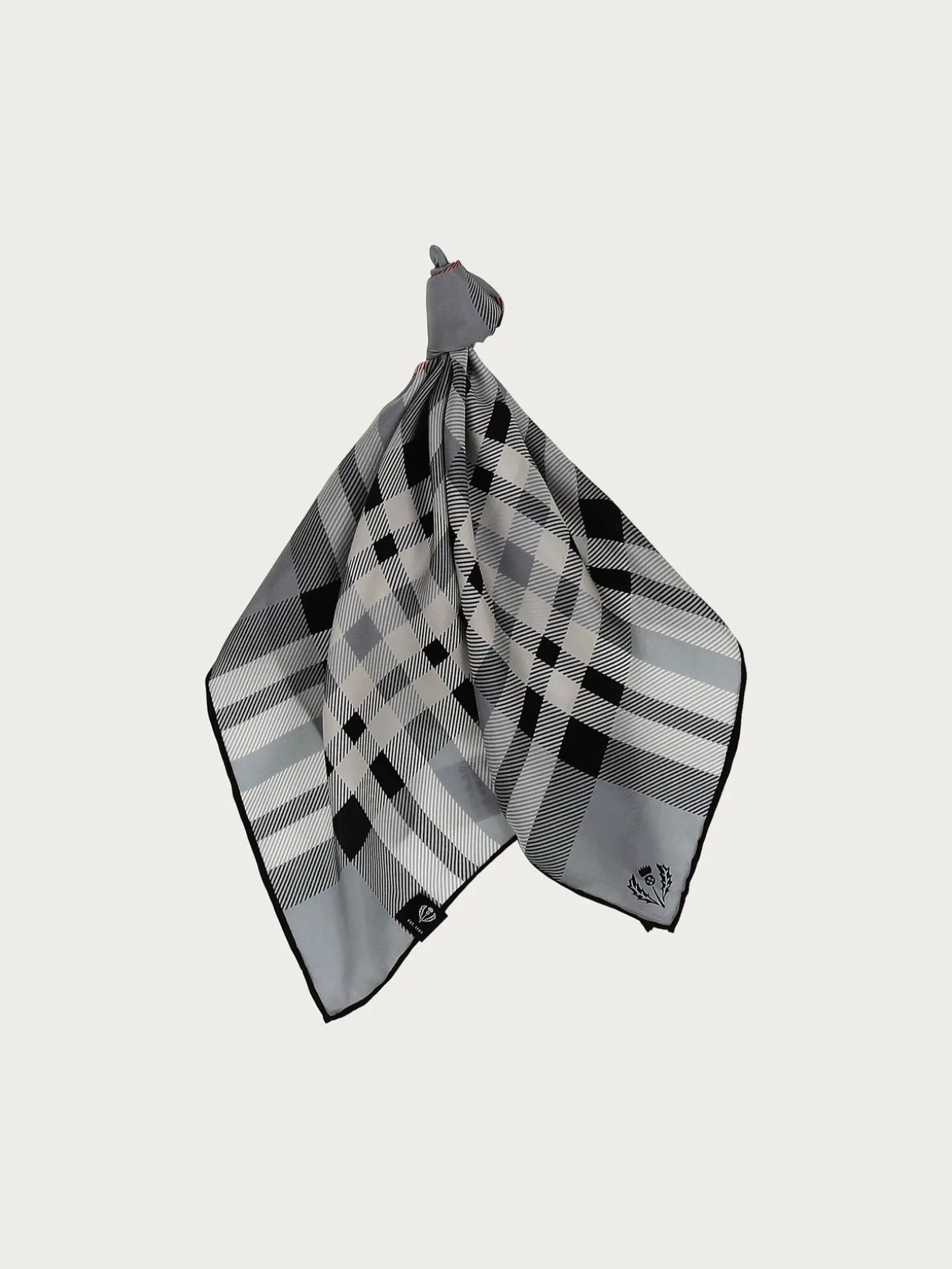 Nickituch mit FRAAS Plaid Karo aus reiner Seide