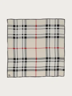Nickituch mit FRAAS Plaid Karo aus reiner Seide