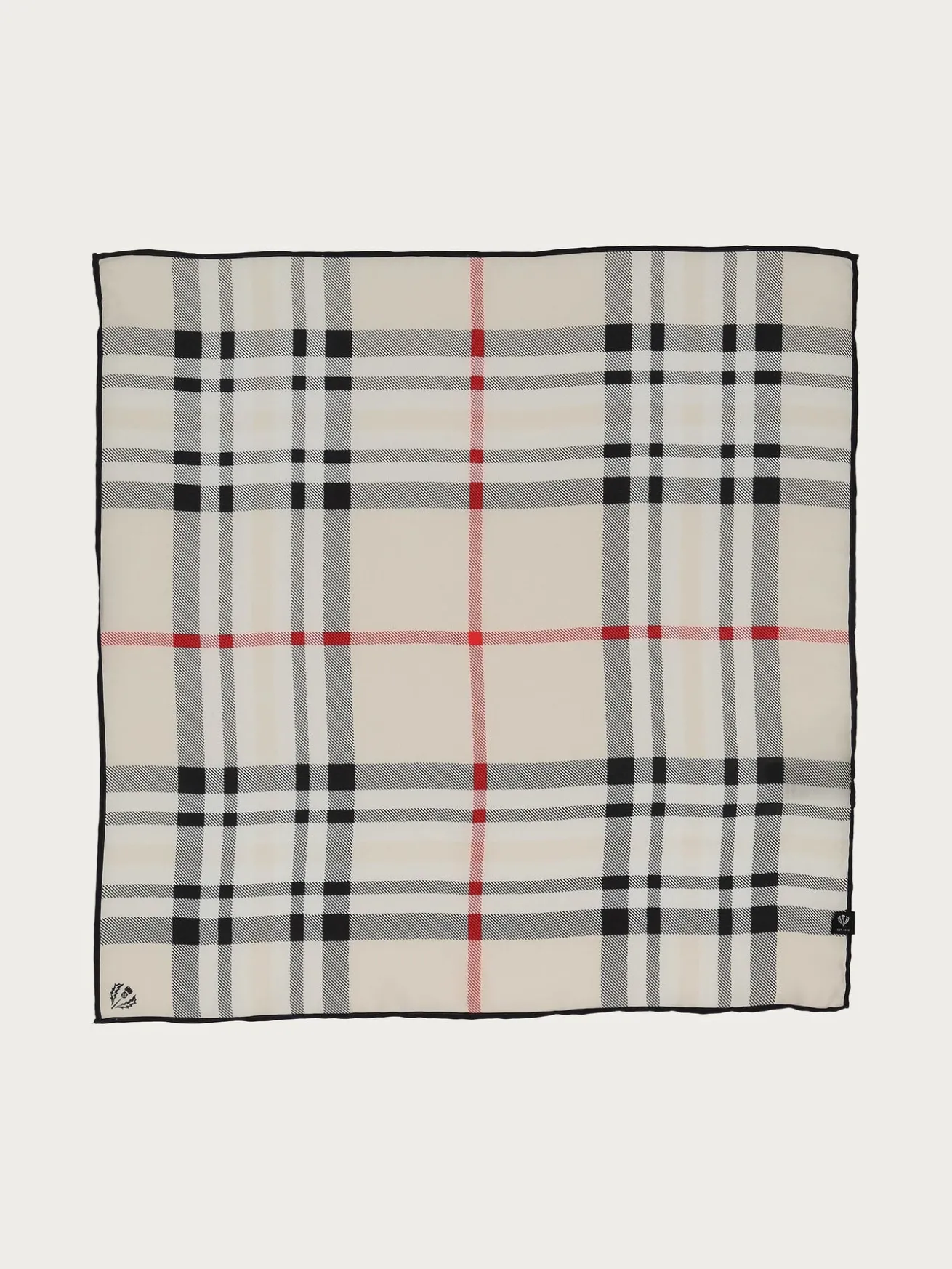 Nickituch mit FRAAS Plaid Karo aus reiner Seide