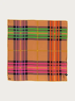 Nickituch mit FRAAS Plaid Karo aus reiner Seide