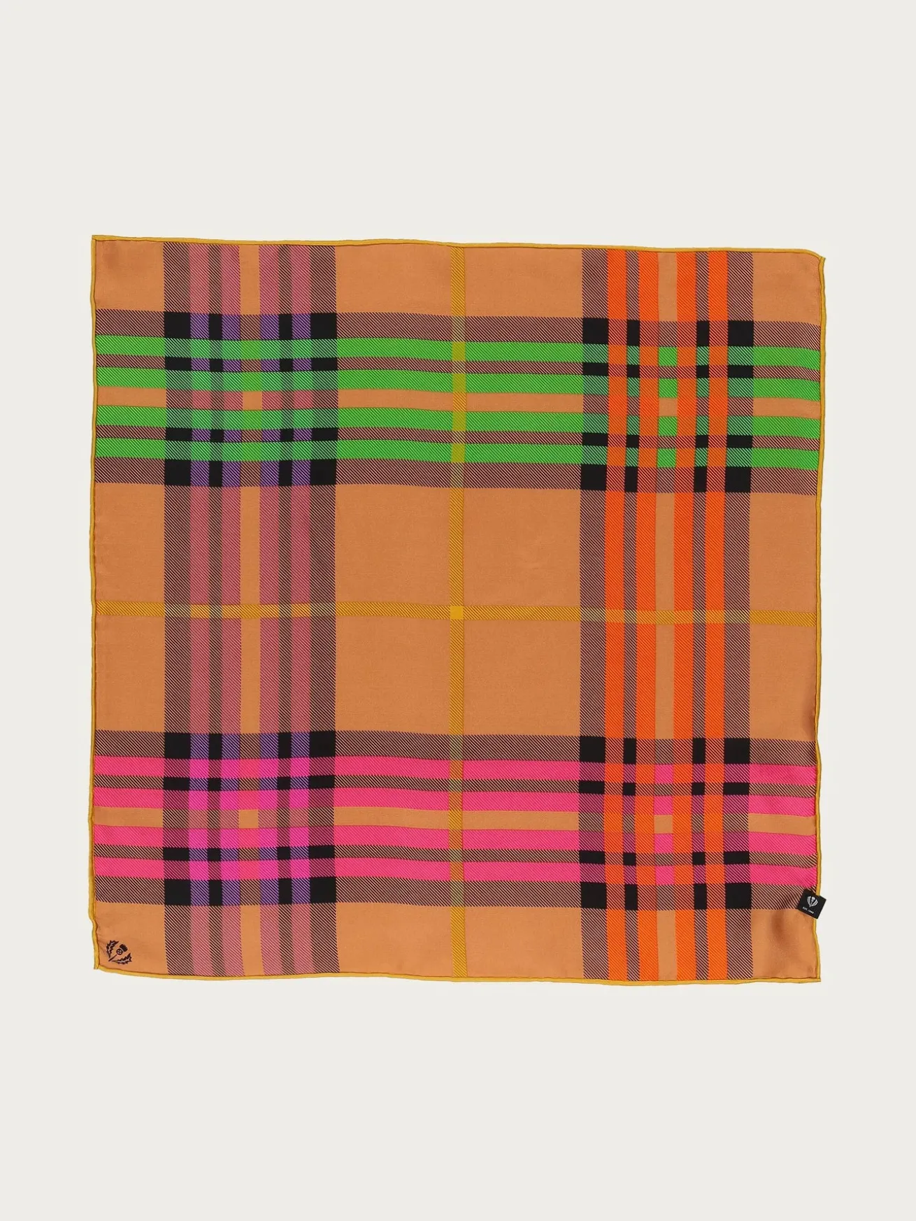 Nickituch mit FRAAS Plaid Karo aus reiner Seide