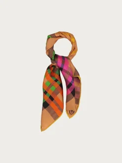 Nickituch mit FRAAS Plaid Karo aus reiner Seide