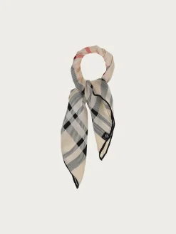 Nickituch mit FRAAS Plaid Karo aus reiner Seide