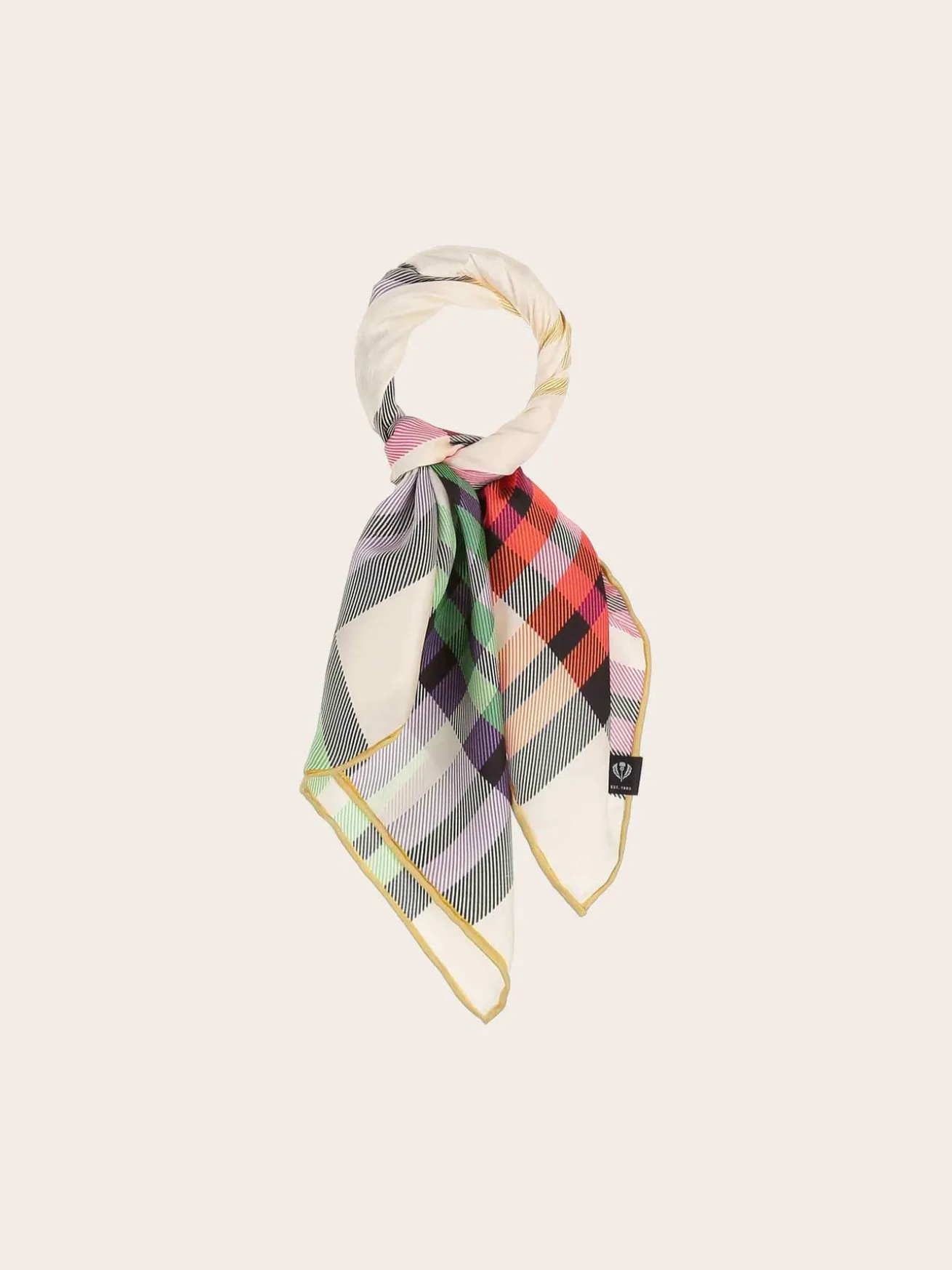 Nickituch mit FRAAS Plaid Karo aus reiner Seide