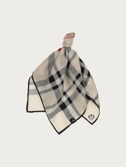Nickituch mit FRAAS Plaid Karo aus reiner Seide