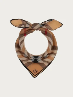 Nickituch mit FRAAS Plaid Karo aus reiner Seide