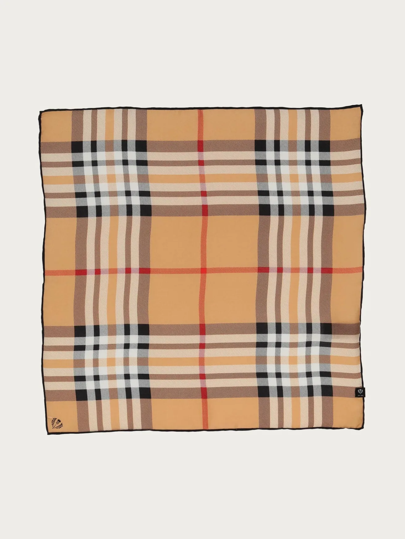 Nickituch mit FRAAS Plaid Karo aus reiner Seide