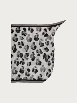 Pareo mit Leo-Print aus reiner Baumwolle